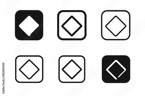 Passover Haggadah Icons. Passover Haggadah. Icon set. Set Logo of Passover Haggadah: Afikoman. harmonious logo variations of the same emblematic concept, each