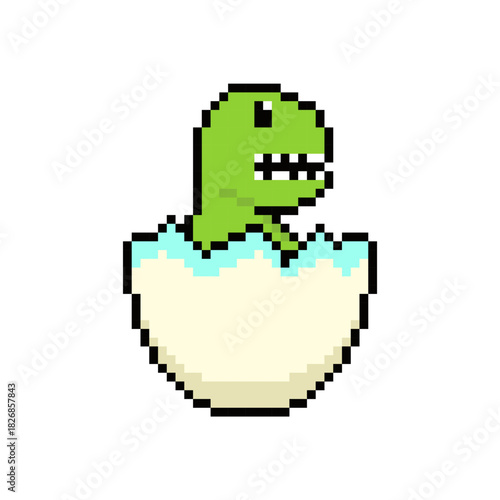 dino hatch egg pixel art