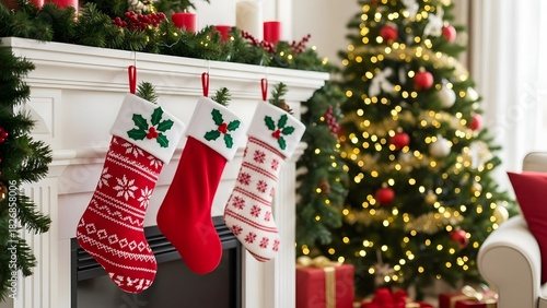 christmas stocking with gifts