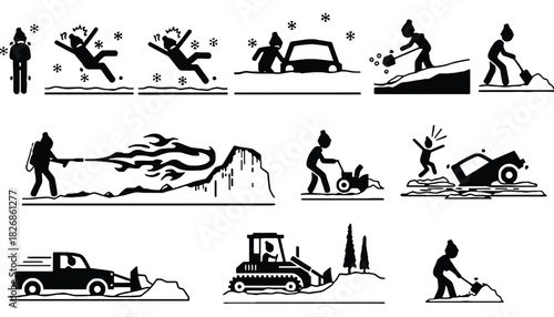 Winter snow safety tips and precautions for icy conditions