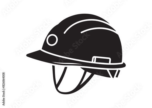Hard hat icon, Hard hat silhouette vector