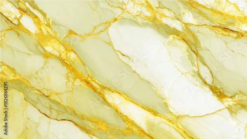 Luxurious green and gold marble texture with elegant veining for design Vector, illustration