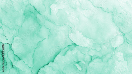 Mint green marble pattern with watercolor texture. elegant stone surface background. Vector, illustration