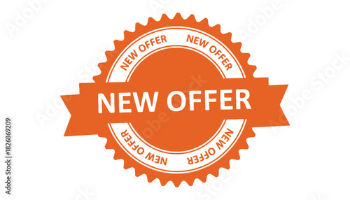 New offer sticker promotion sale discount special deal badge tag