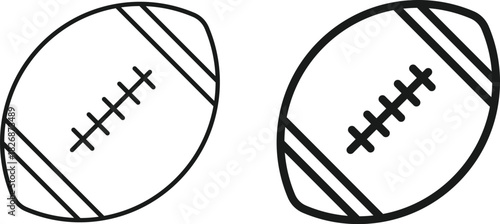 Rugby ball icon. Oval sport symbols. eam equipment symbol. Competition equipment sign. Team Sport Rugby Icon
