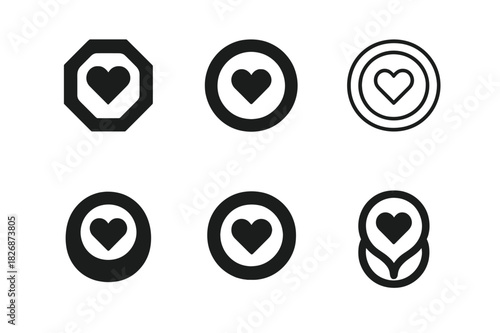 Wearable Health Icons. wearable health devices. Icon set. Set Logo of wearable health devices: smart ring. harmonious logo variations of the same emblematic