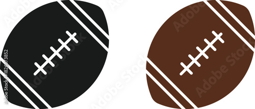 Rugby ball icon. Oval sport symbols. eam equipment symbol. Competition equipment sign. Team Sport Rugby Icon
