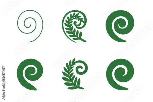 Nature-Inspired Logo Designs. Graphic design trends nature inspired design example. Icon set. Set Logo of Graphic design trends nature inspired design example: