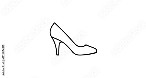 heels, stilettos, pumps, footwear, fashion, silhouette, shoes, elegant, classy, feminine, stylish, glamour, chic, curve, pointed, outline, icon, graphic, vector, black, shadow, tall, lifted, arch, sli