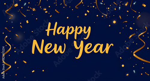 happy, newyear, greeting, elegant, modern, classic, script, calligraphy, typography, festive, holiday, celebration, wishes, message, gold, glitter, shiny, glow, bright, luxurious, metallic, decorative