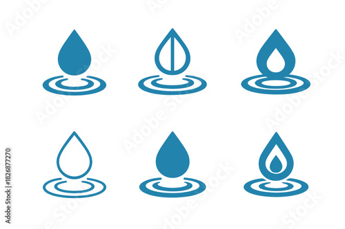 Nature-Inspired Logo Designs. Graphic design trends nature inspired design example. Icon set. Set Logo of Graphic design trends nature inspired design example: