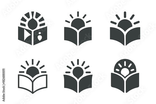 Religion Identity Logos. The relationship between religion and personal identity. Icon set. Set Logo of The relationship between religion and