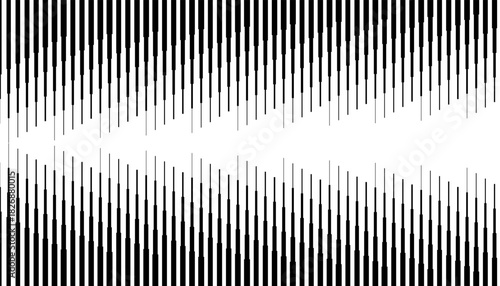 Smooth transition of geometric pattern with illusion effect for sporty and modern background. Easily resized and recoloured at your discretion. Vector Format Illustration 