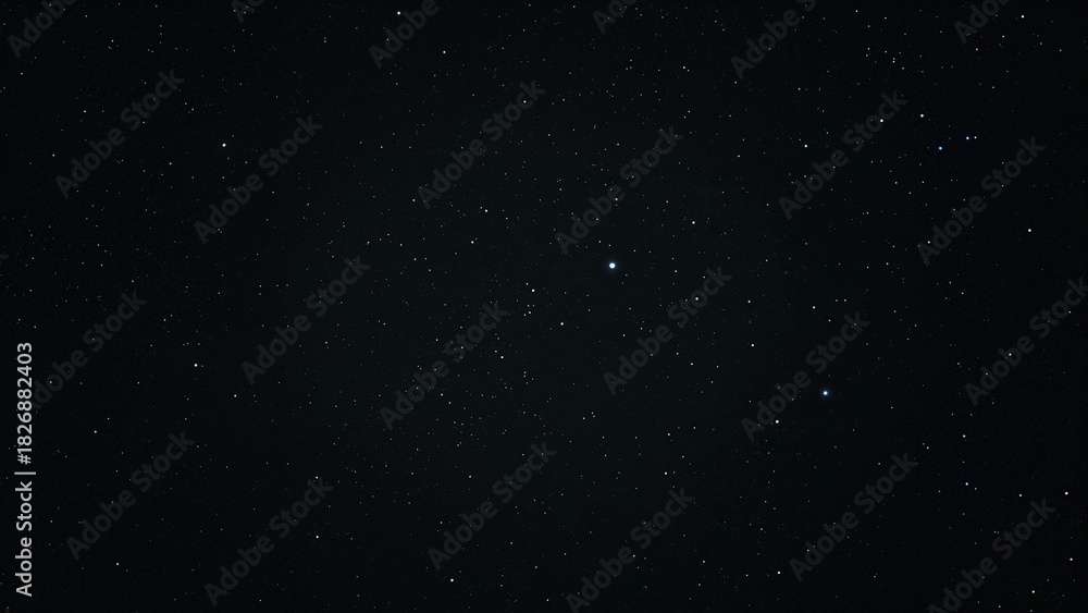 Fototapeta premium Starry night sky with numerous stars scattered across the dark space.