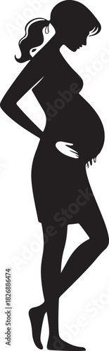 Minimal Pregnancy & Newborn Vector Icons