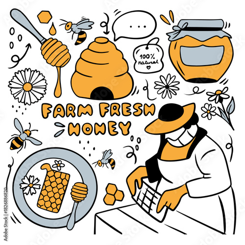 Farm Fresh Honey Doodle Set