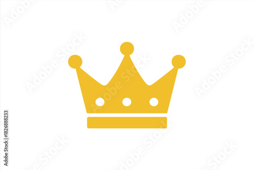 Stylized royal gold crown graphic element representing success, leadership, and premium quality