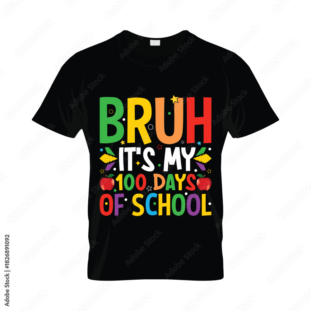 Fototapeta premium 100 Days of School T-Shirt