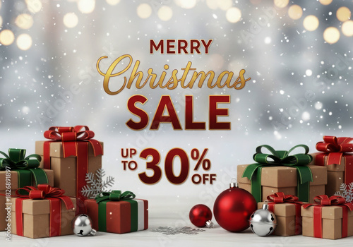 Merry christmas sale up to 30% off: festive gifts and decor