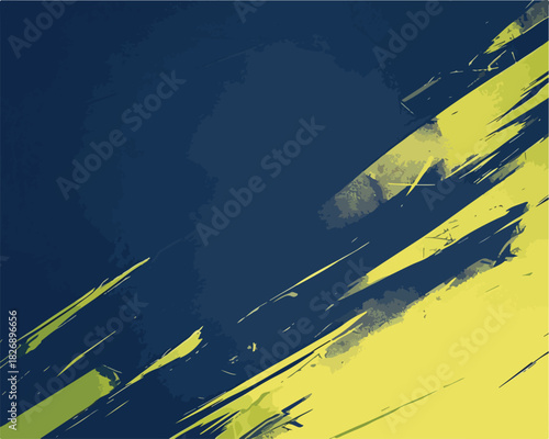 역동적인 추상 배경, 붓 터치 질감과 대조적인 색상 조합으로 시각적 에너지를 전달하는 디자인