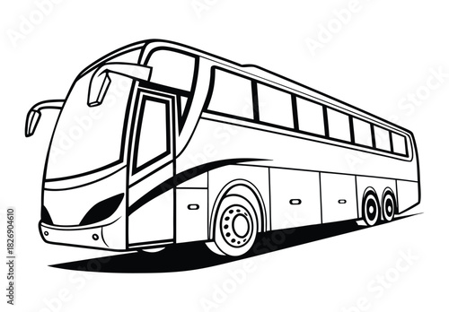 double decker bus illustration