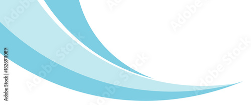 Abstract blue waves background, minimal waves design concept