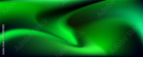 abstract background with green waves design