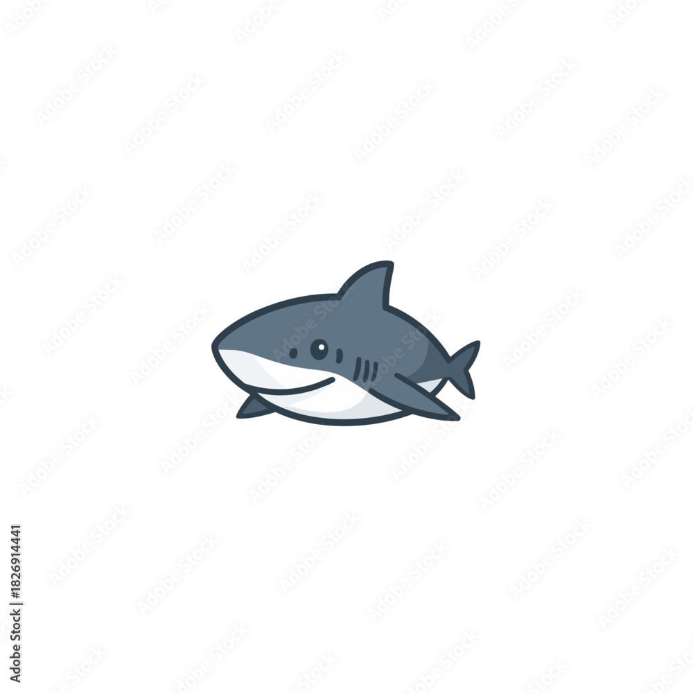 Fototapeta premium Shark Cartoon Design Very Cool
