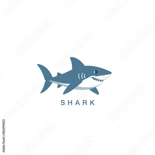 Shark Cartoon Design Very Cool