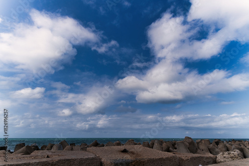 clouds over the sea