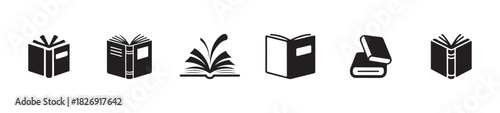  Book icon vector, book vector collection, book graphic design, vector illustration EPS 10.