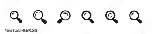 Magnifying glass icon, search symbol, magnifying glass sign isolated, vector illustration EPS 10.