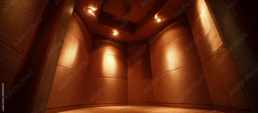 Fototapeta premium Recording room with soundproof walls
