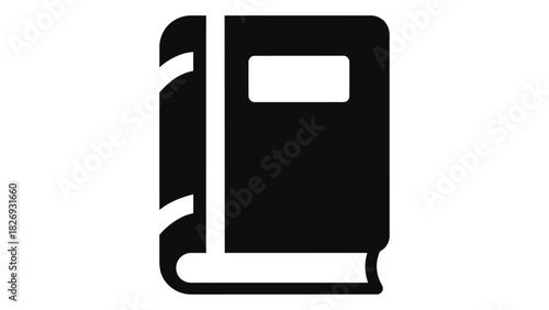 Law book icon representing legal knowledge, justice principles, regulations, and official codes on a clean background