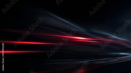 futuristic background tech red neon abstract geometric lines modern design