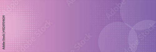 Purple gradient background with halftone dotted texture. The background features soft purple hues and circular patterns, creating a modern look. Minimal halftone vector gradient background