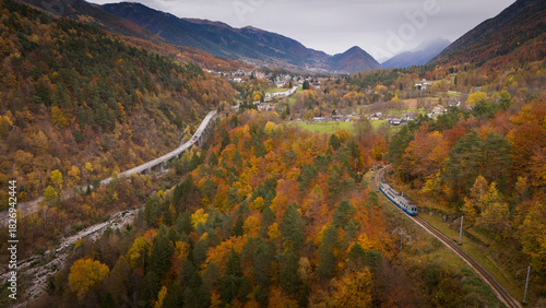 The beauty of Vigezzo Valey, Piedmont, Italy in autumn
