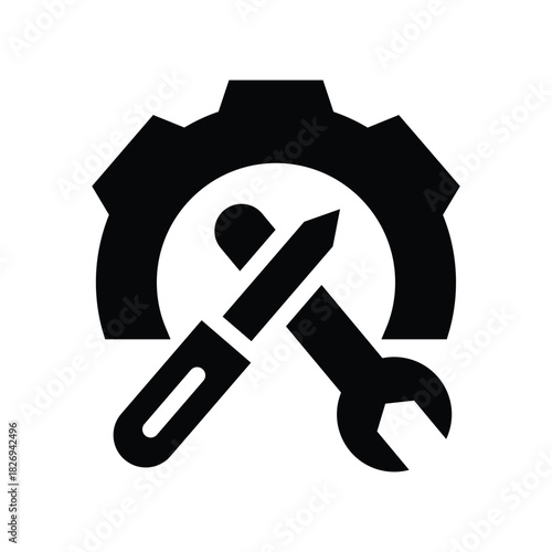 19 configuration glyph icon illustration vector graphic.eps