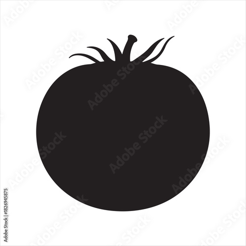 vector illustration of a tomato