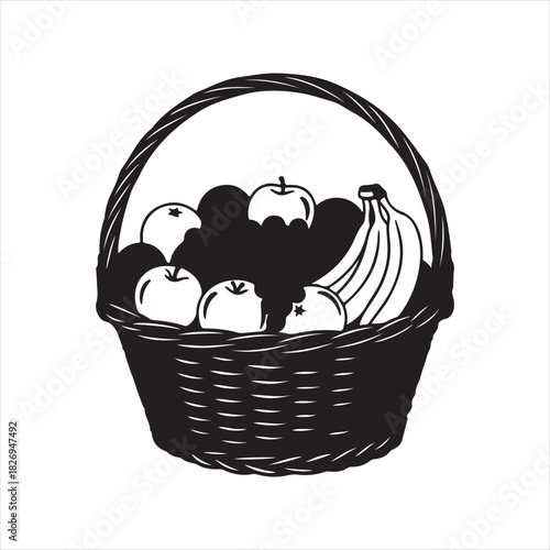 basket with fruits