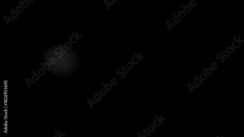 Dark Background with a Softly Blurred Gray Circle abstract