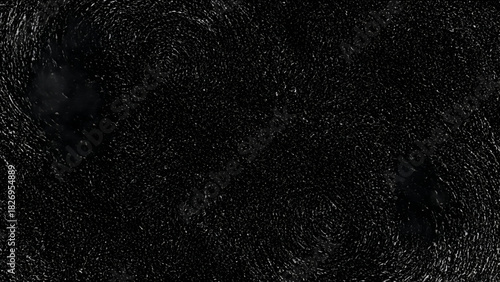 Swirling Dark Texture with White Speckles and Smudges