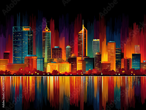 Perth Australia skyline at ...