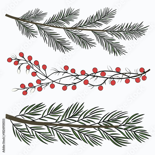 Abstract design with three horizontal strands