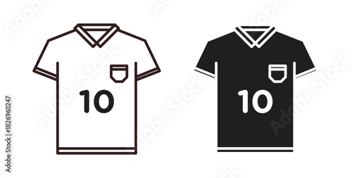 Soccer jersey icon concept. Glyph vector illustration isolated. Simple solid style.