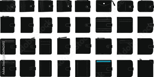 Wallet, Purse, Billfold, Clutch, Moneybag, Pouch, Satchel, Case, Holder, Pocketbook, Accessory, Leather, Fashion, Design, Style, Cash, Currency, Organizer, Minimalist, Classic