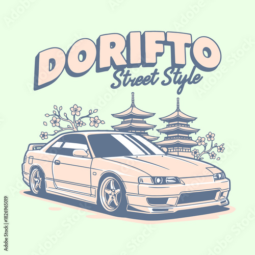 Retro Trucking T-shirt Design with Semi-Trailer and Container Hauling Through City Skyline - "HAUL THE WORLD" Vector Illustration