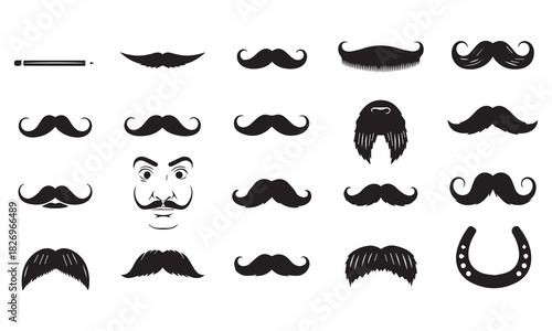 Beard and Mustache Styles Collection – Modern, Classic & Hipster Grooming Designs