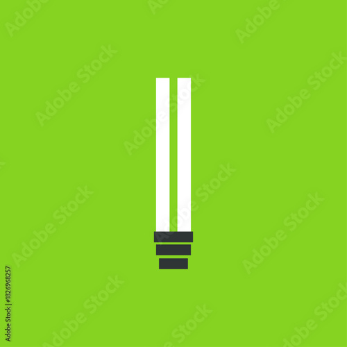  Led bulb icon logo flat vector design