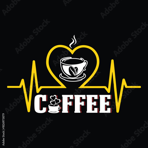 Coffee T Shirt Design T Shirt Print Template, Typography Design For Shirt, Mugs, Iron, Glass, Stickers, Hoodies, Pillows, Phone Cases, etc